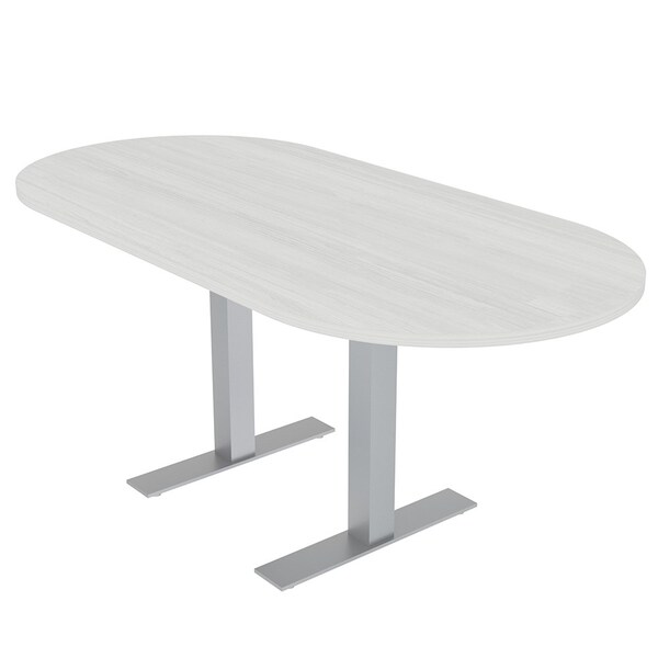 33.5 in W, 69.5 in L, 29 in H, Engineered Wood Top, White